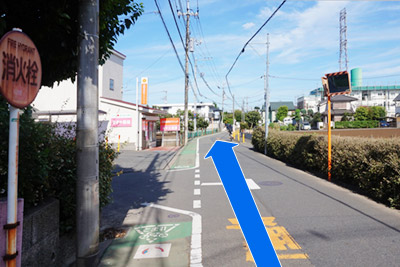 ６）そのまま直進ください。